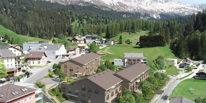 Churwalden / In Churwalden (GR) investierten wir CHF 22 Millionen in 21 Alterswohnungen und 24 Pflegeplätze. Laufender Betrieb seit 1. März 2021. Betreiber: Oase Service AG