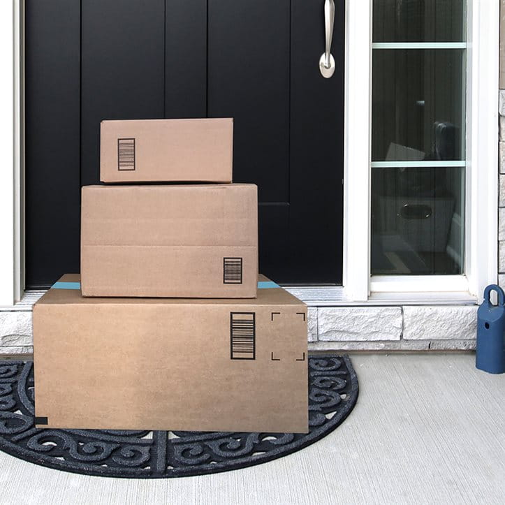 Package outside the front door