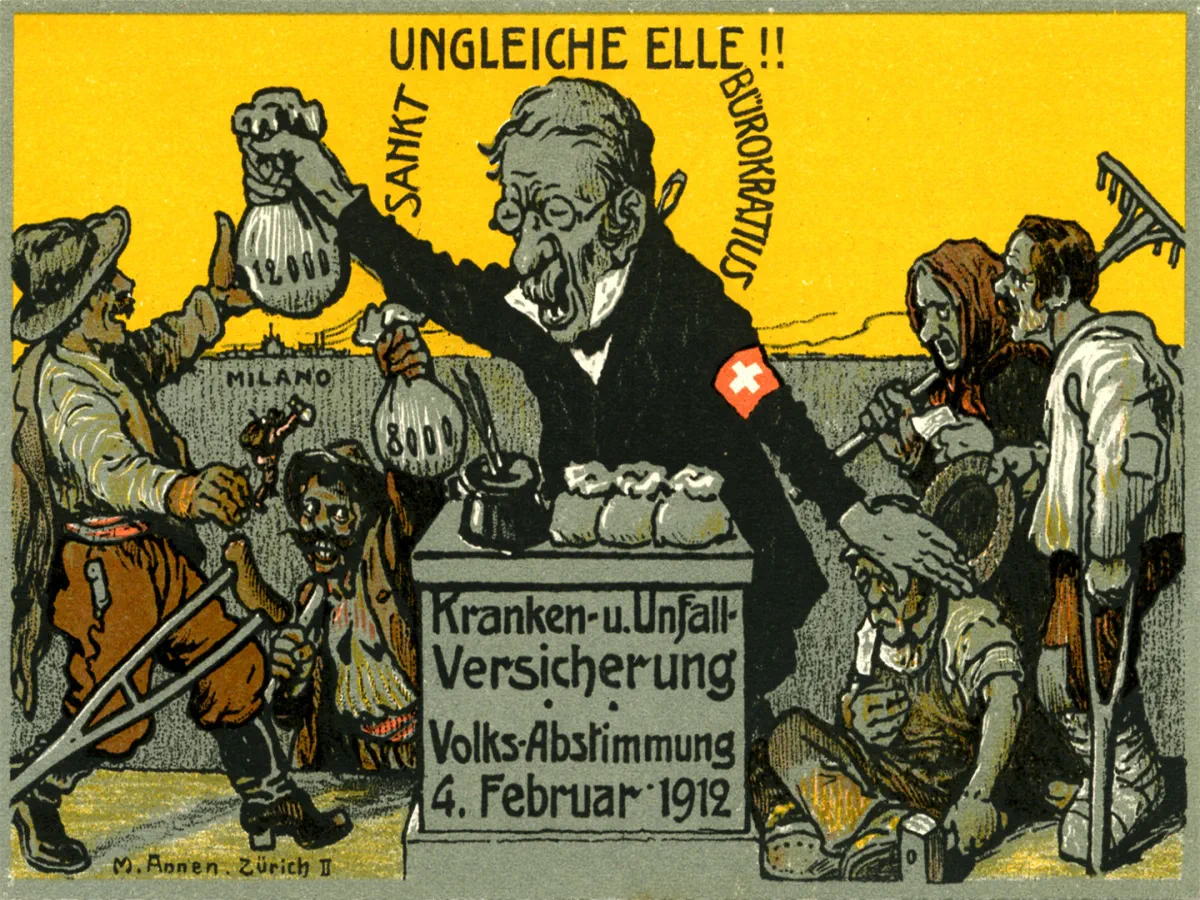 1912: Campagna referendaria senza precedenti in Svizzera