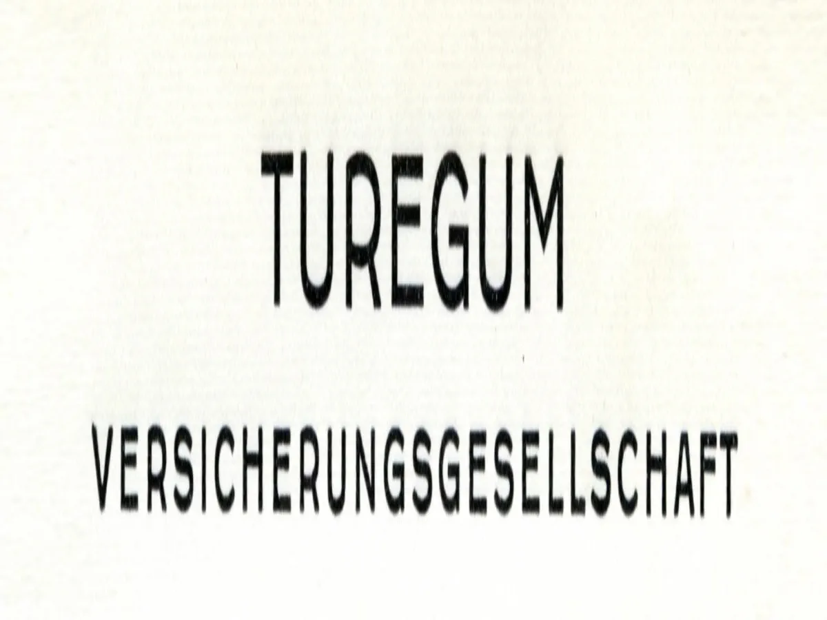 1938: Gründung der Versicherungsgesellschaft Turegum
